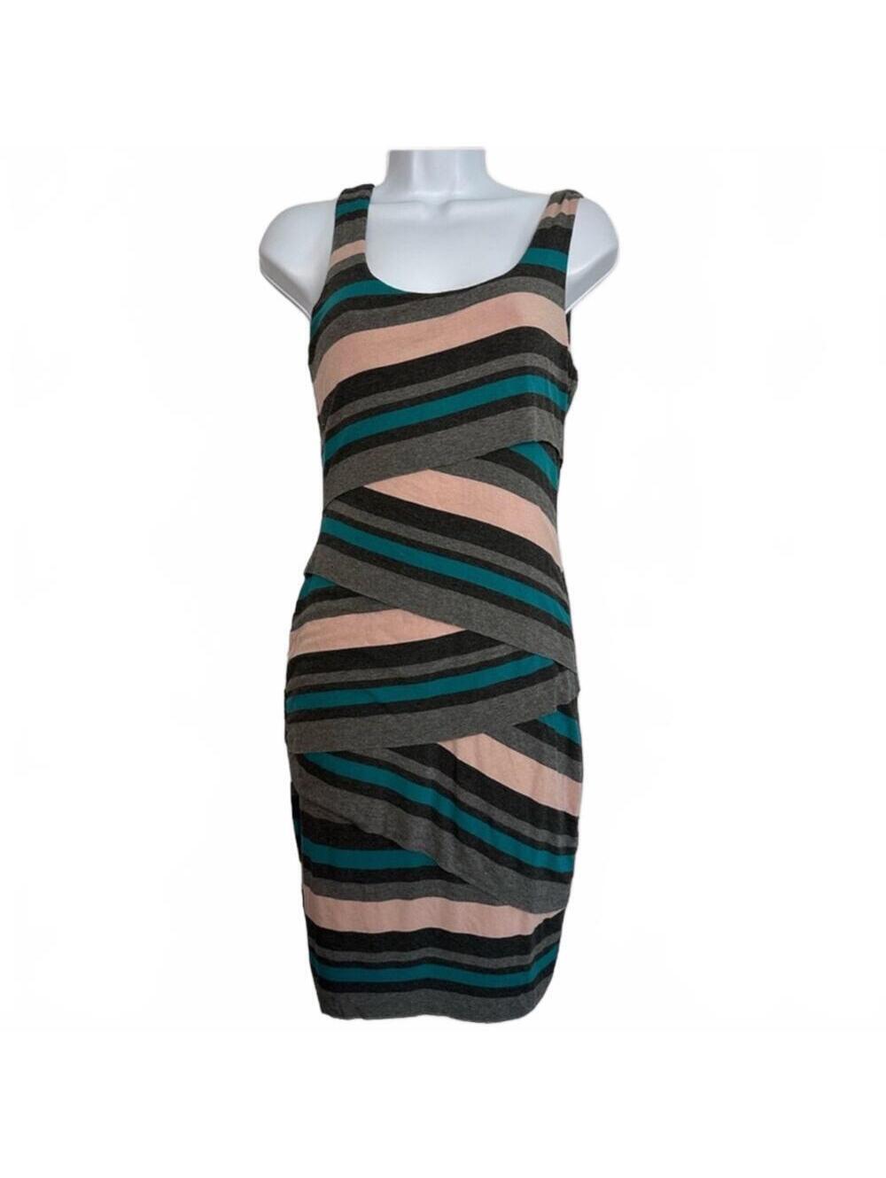 Bailey 44 Anthropologie “Frontera” Mini Dress Tiered Striped - Size X-Small